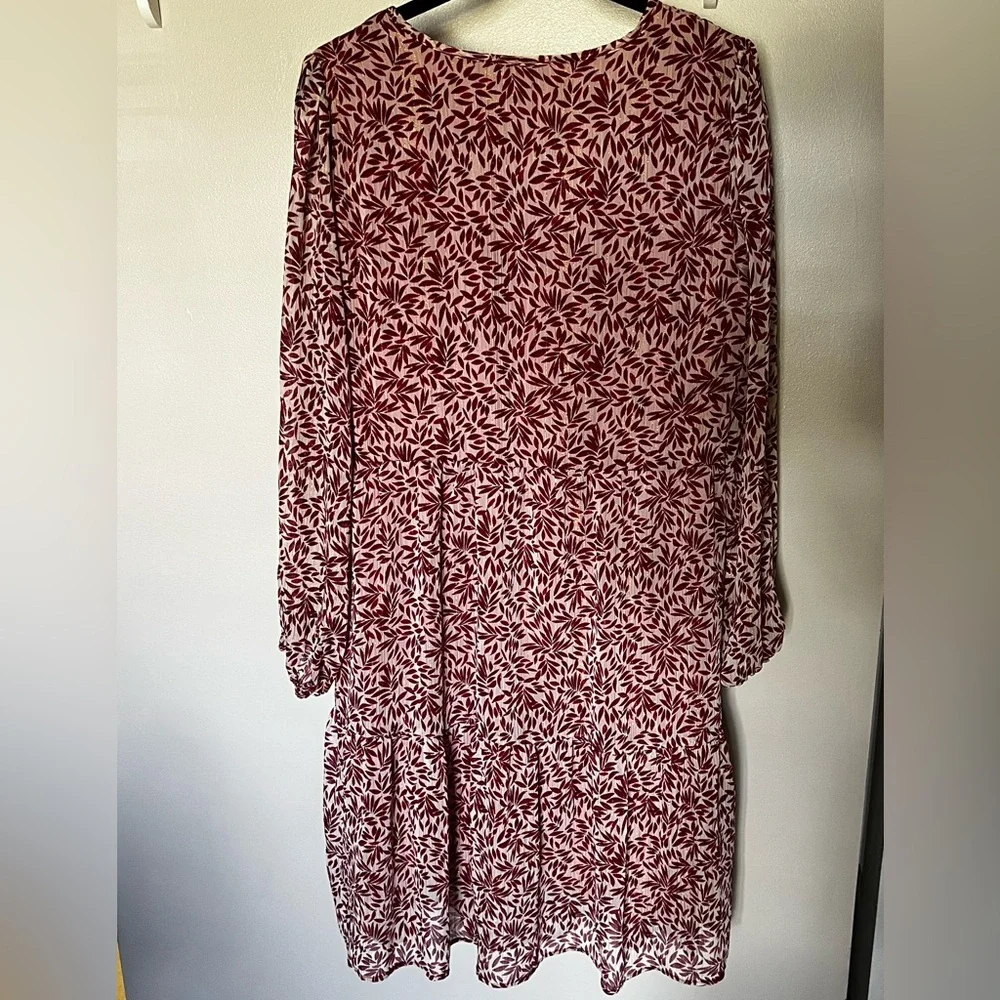 Stitch by Chenault Tiered Floral Red Dress size M? - Picture 3 of 7